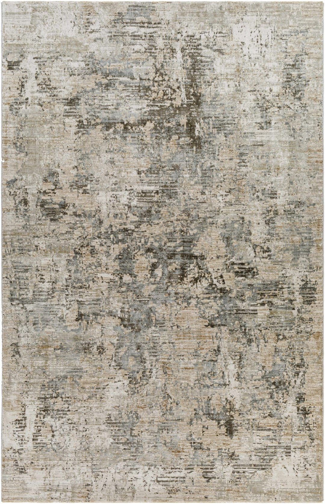 Palanit Modern Abstract Design Gray And Beige Area Rug - The Rug Decor