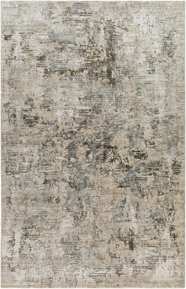 Palanit Modern Abstract Design Gray And Beige Area Rug - The Rug Decor