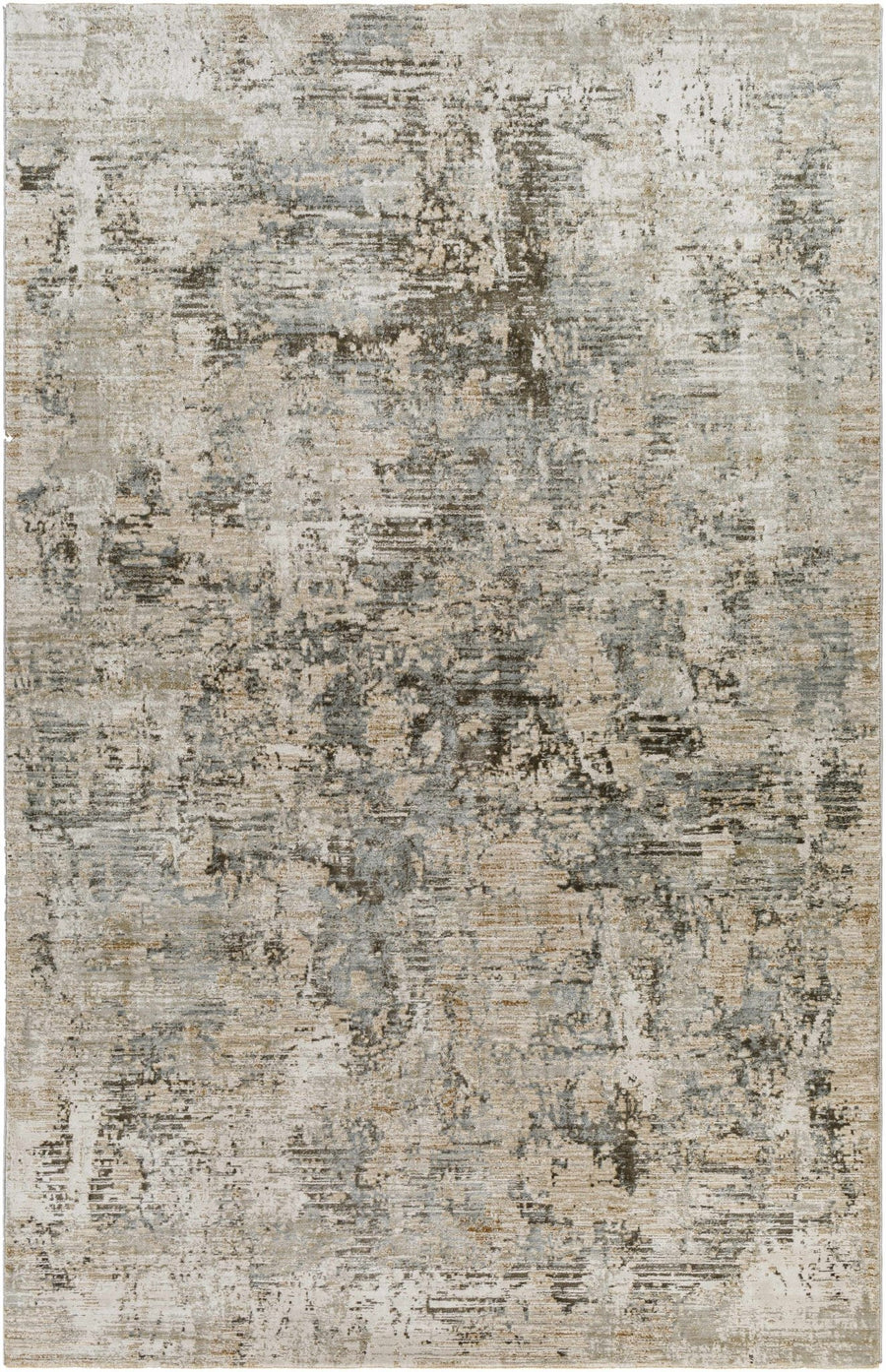 Palanit Modern Abstract Design Gray And Beige Area Rug - The Rug Decor