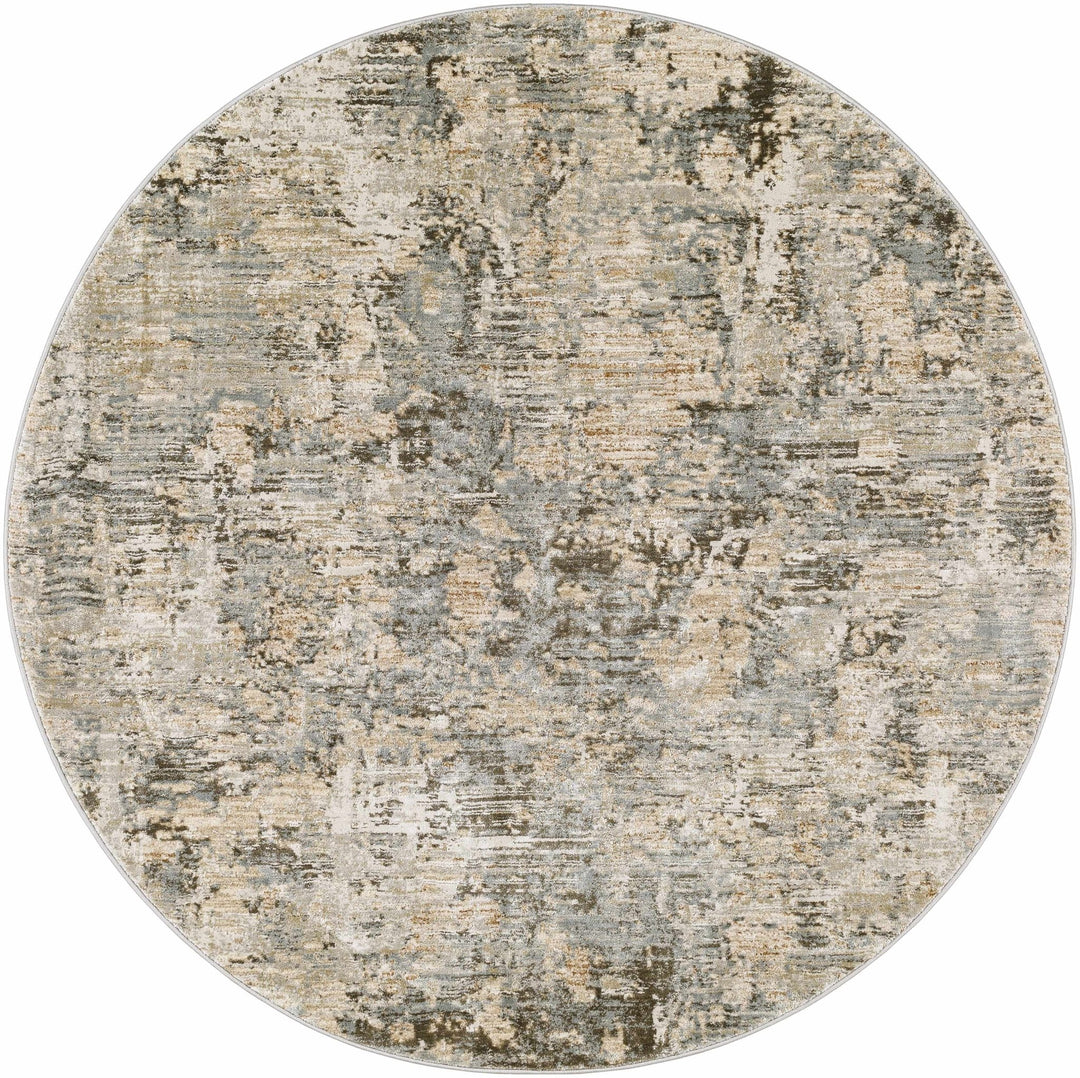 Palanit Modern Abstract Design Gray And Beige Area Rug - The Rug Decor