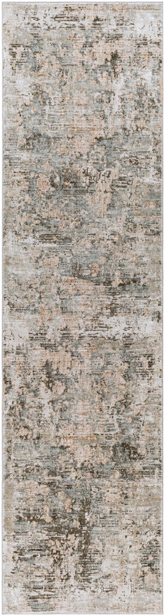 Palanit Modern Abstract Design Gray And Beige Area Rug - The Rug Decor