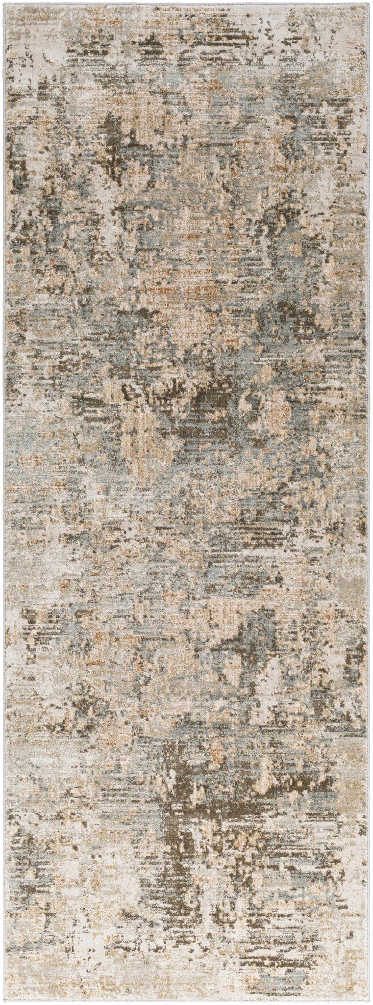 Palanit Modern Abstract Design Gray And Beige Area Rug - The Rug Decor