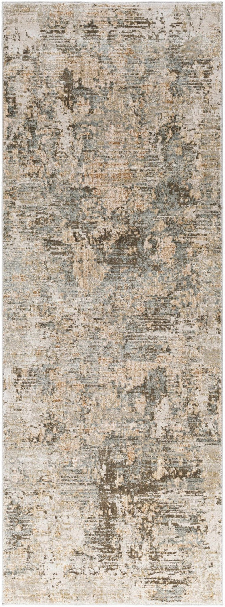 Palanit Modern Abstract Design Gray And Beige Area Rug - The Rug Decor