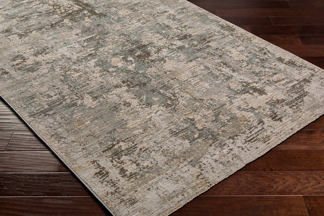 Palanit Modern Abstract Design Gray And Beige Area Rug - The Rug Decor