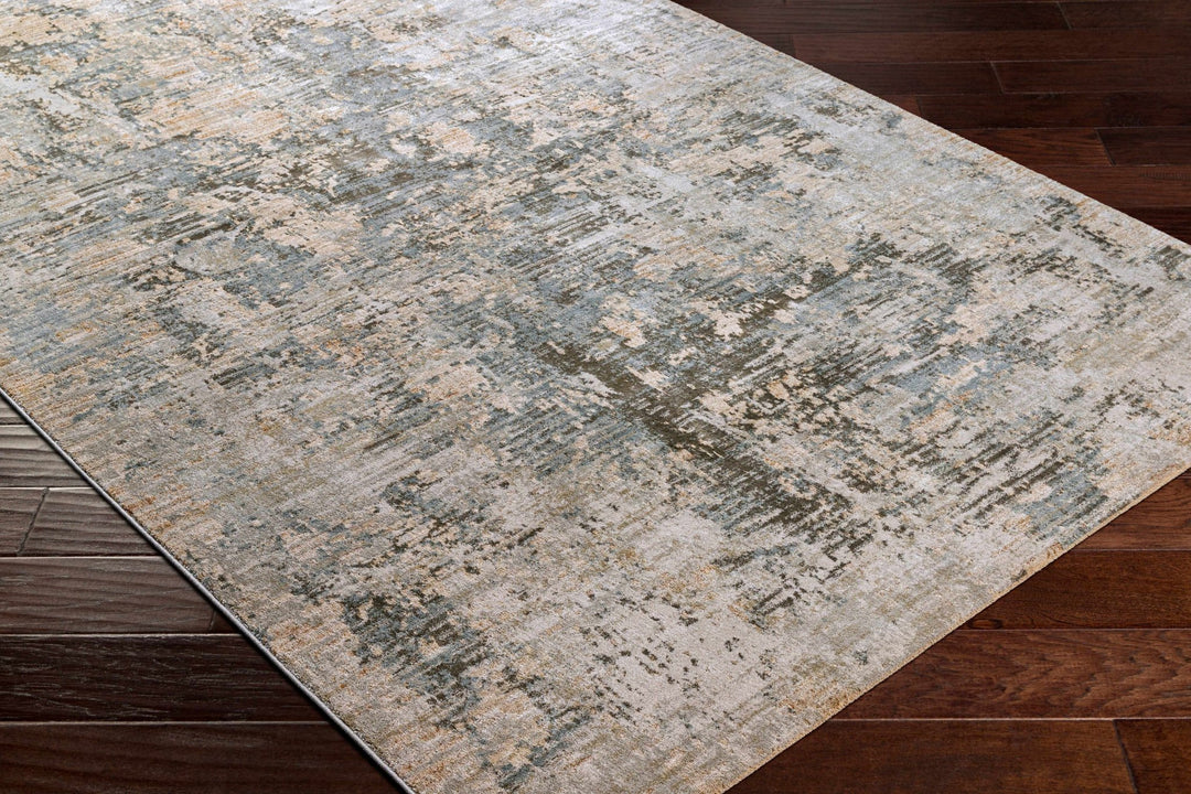 Palanit Modern Abstract Design Gray And Beige Area Rug - The Rug Decor