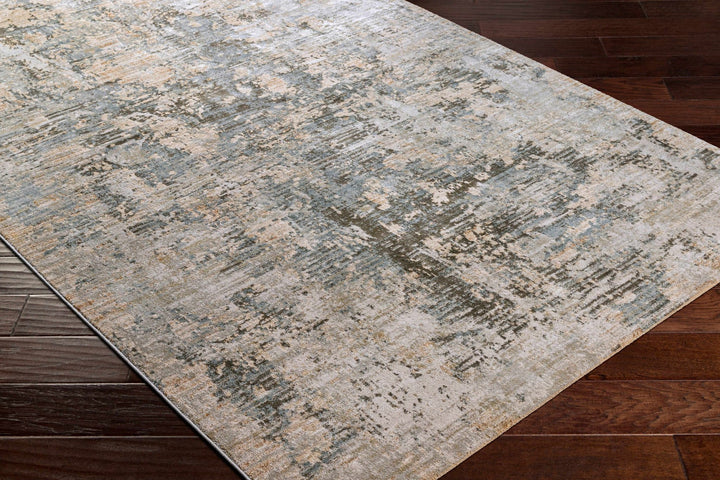 Palanit Modern Abstract Design Gray And Beige Area Rug - The Rug Decor