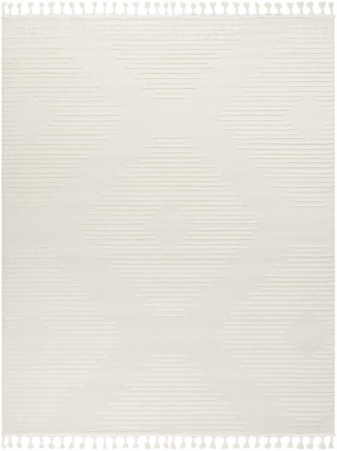 Palimbang Modern Geometric Design Ivory Area Rug