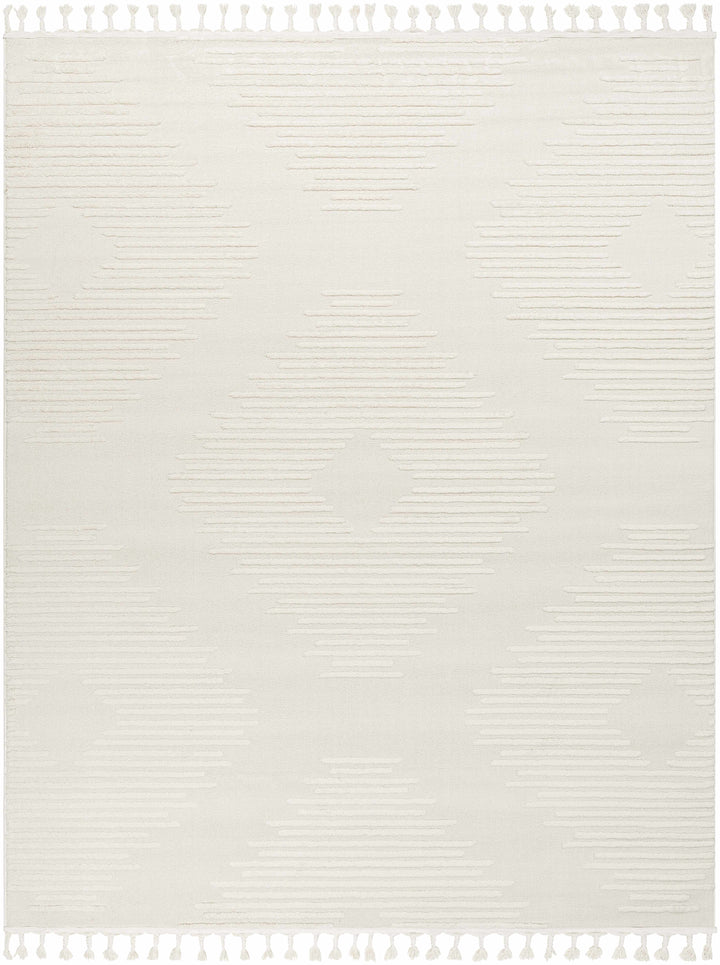 Palimbang Modern Geometric Design Ivory Area Rug