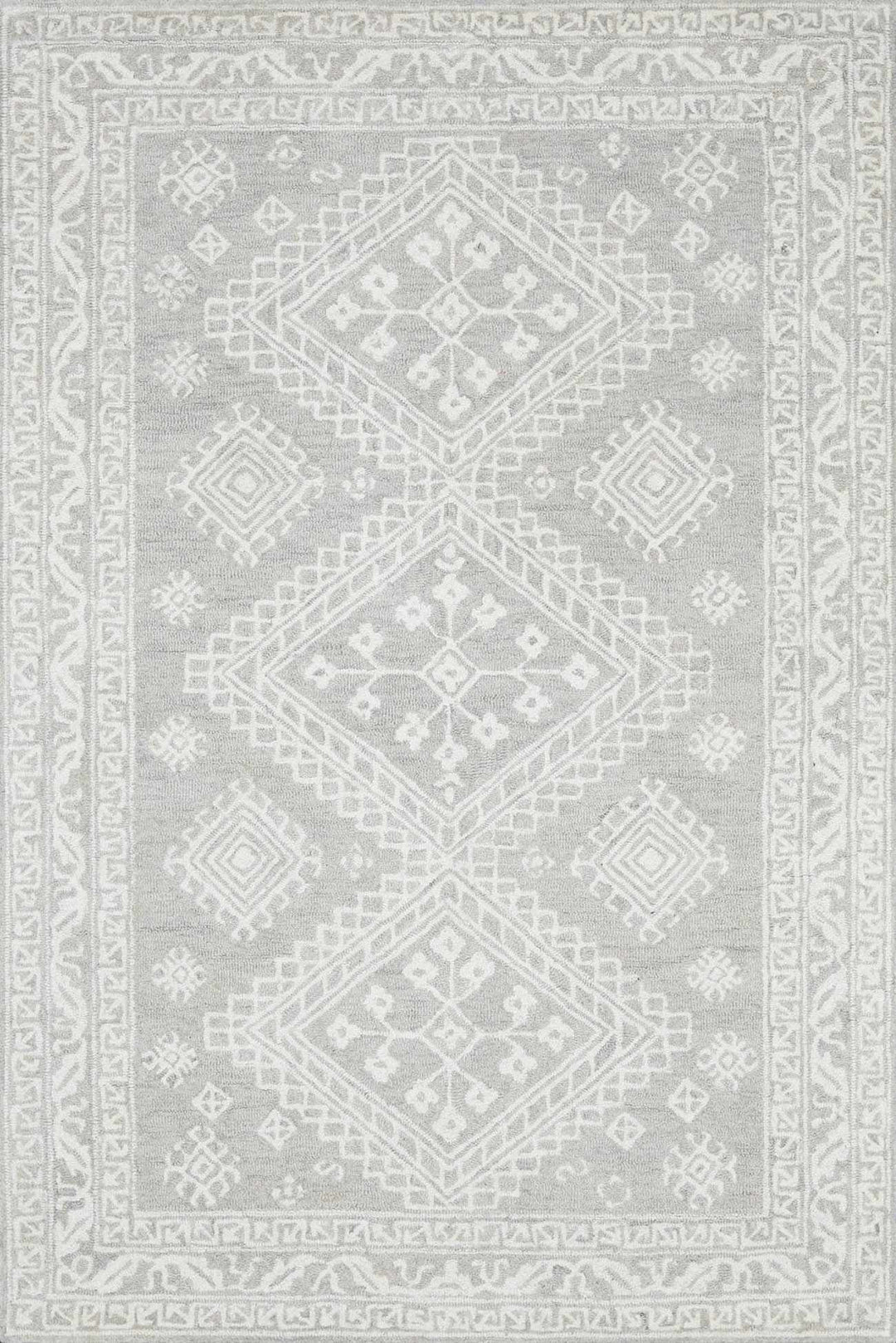 Paloma Traditional Gray And Ivory Area Rug - The Rug Decor