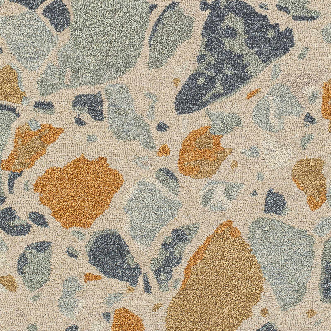 Panabingan Contemporary Style Beige And Mustard Hand Tufted Area Rug - The Rug Decor