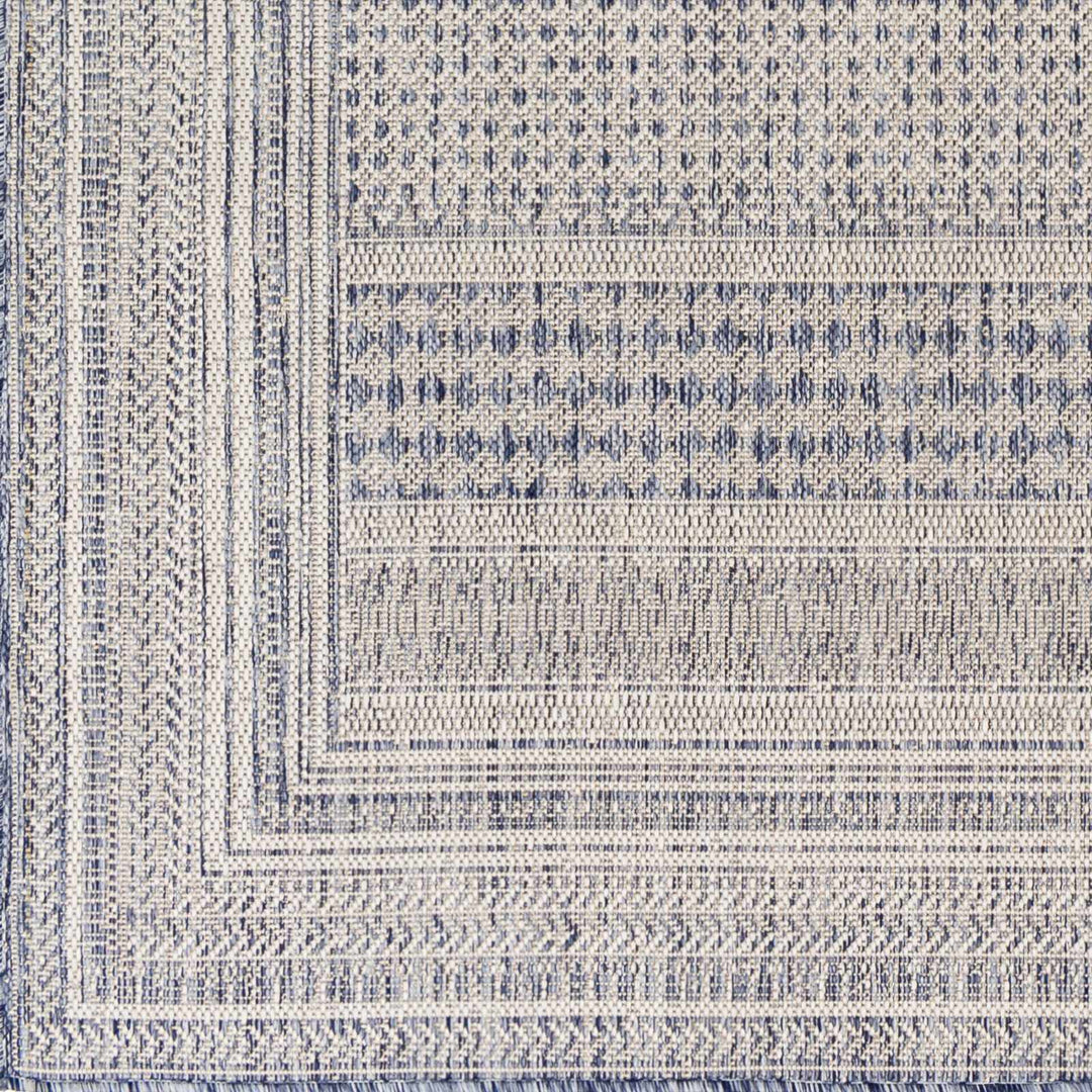 Panaytayon Modern Style Blue And Beige Outdoor Area Rug - The Rug Decor