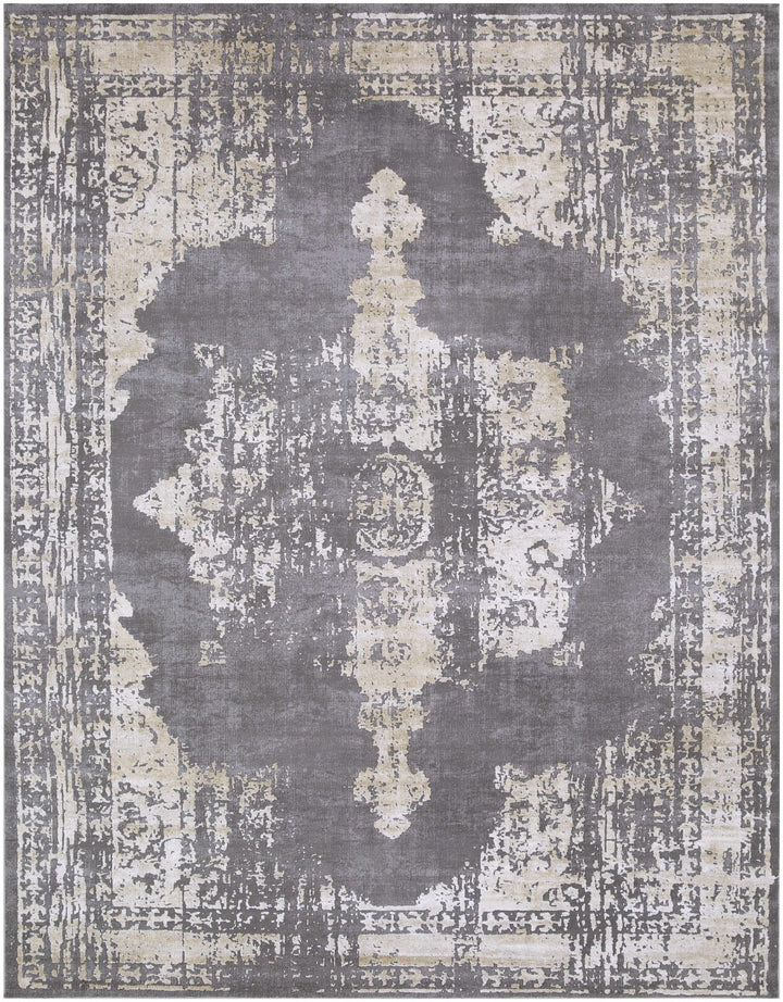 Paola Traditional Style Gray And Beige Area Rug - The Rug Decor