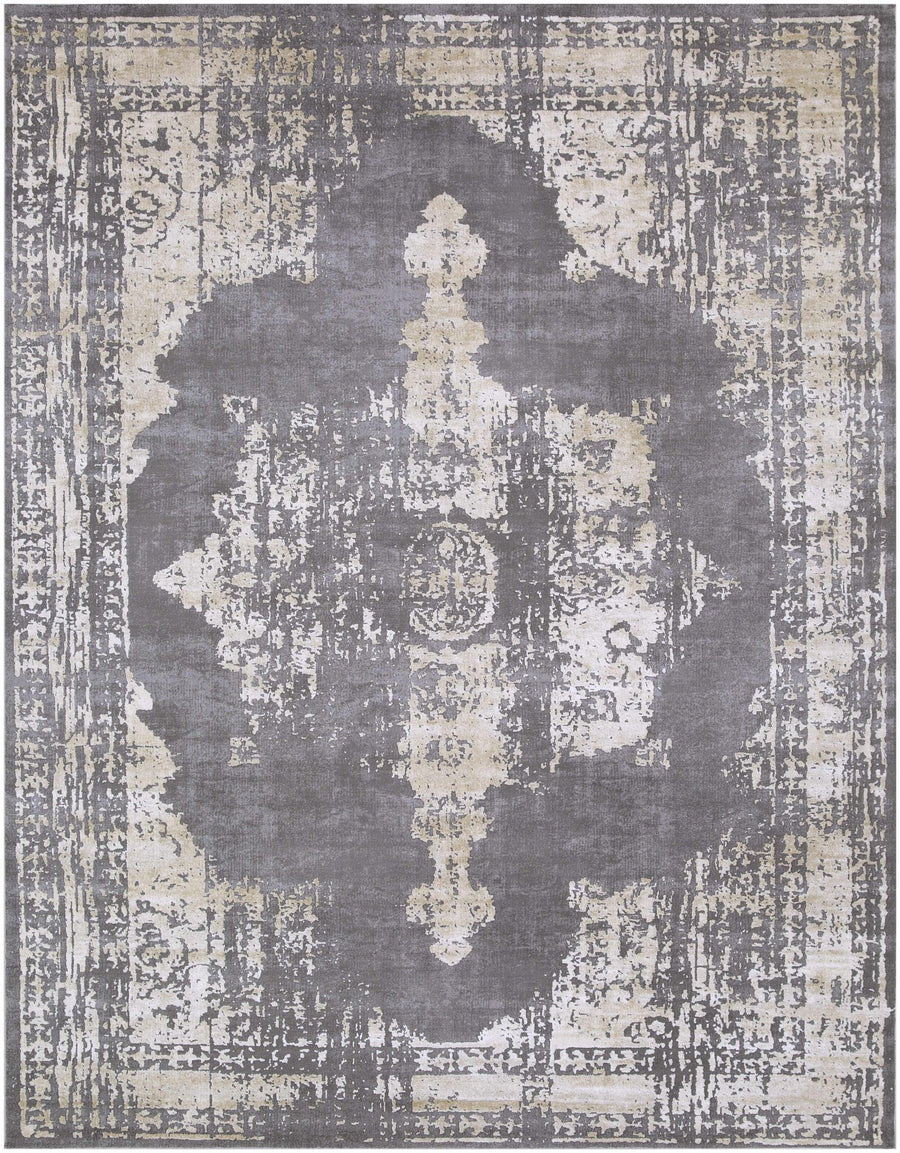 Paola Traditional Style Gray And Beige Area Rug - The Rug Decor