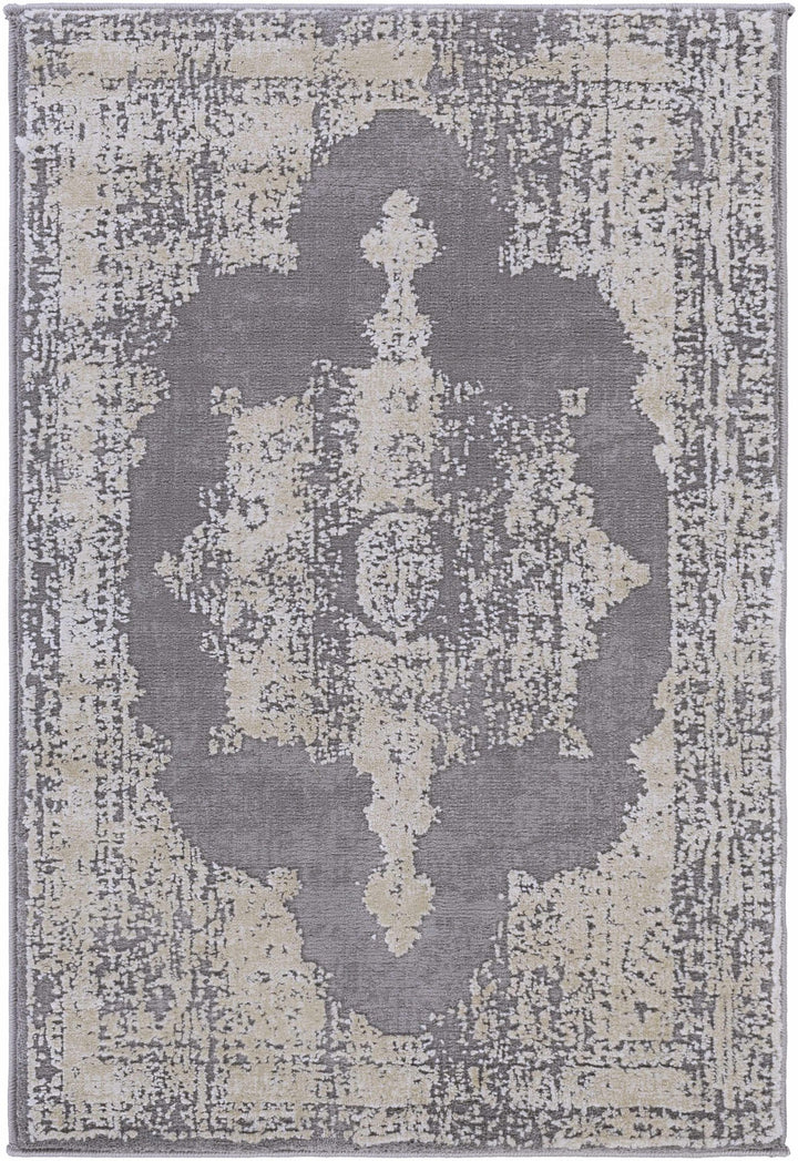 Paola Traditional Style Gray And Beige Area Rug - The Rug Decor