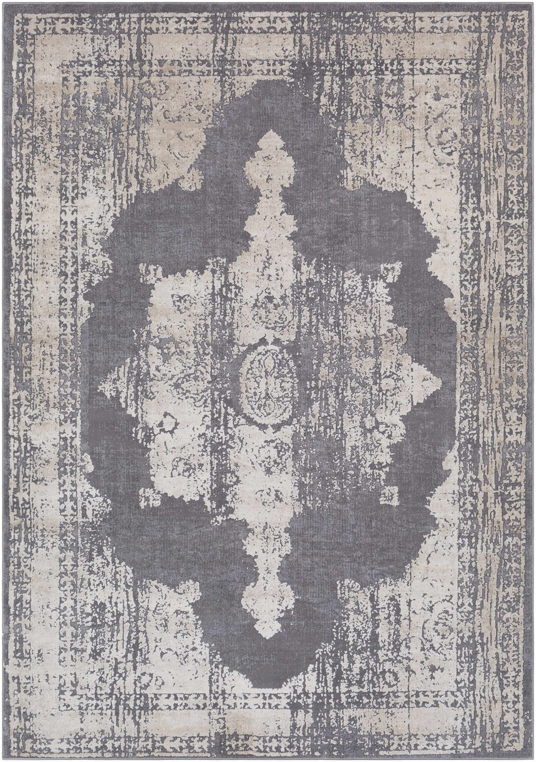 Paola Traditional Style Gray And Beige Area Rug - The Rug Decor