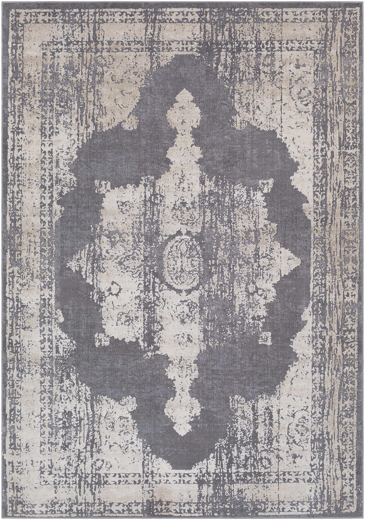 Paola Traditional Style Gray And Beige Area Rug - The Rug Decor