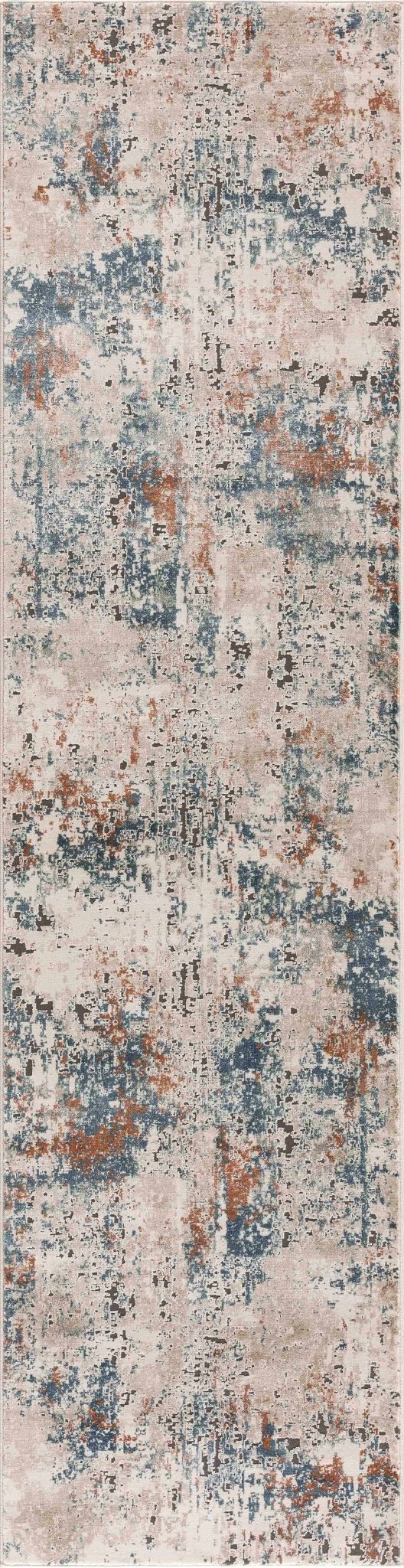 Parkfield Modern Abstract Design Beige And Blue Area Rug - The Rug Decor