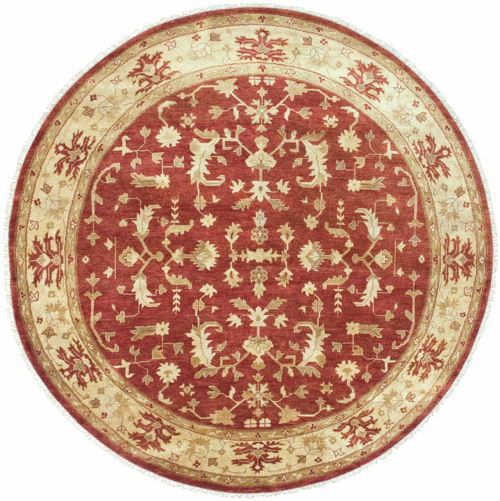 Parkhill Traditional Style Olive & Rust Hand Knotted Wool Rug - The Rug Decor
