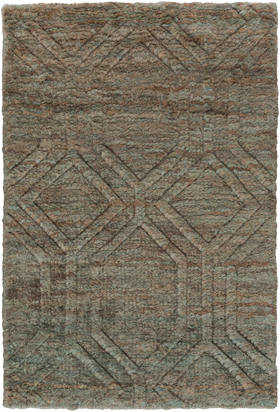 Parkville Contemporary Abstract Gray And Beige Jute Rug