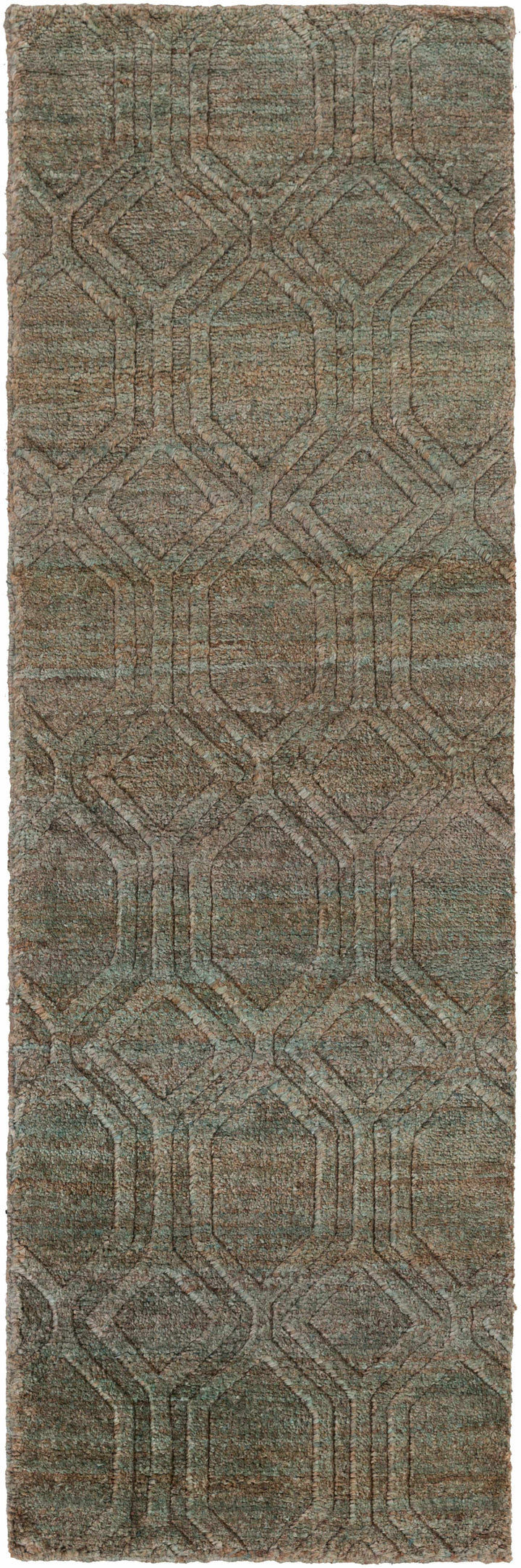 Parkville Contemporary Abstract Gray And Beige Jute Rug