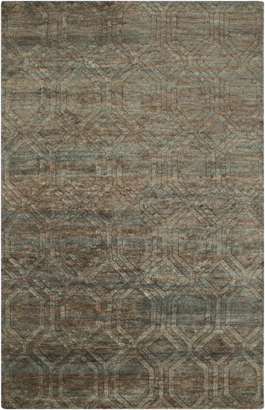 Parkville Contemporary Abstract Gray And Beige Jute Rug