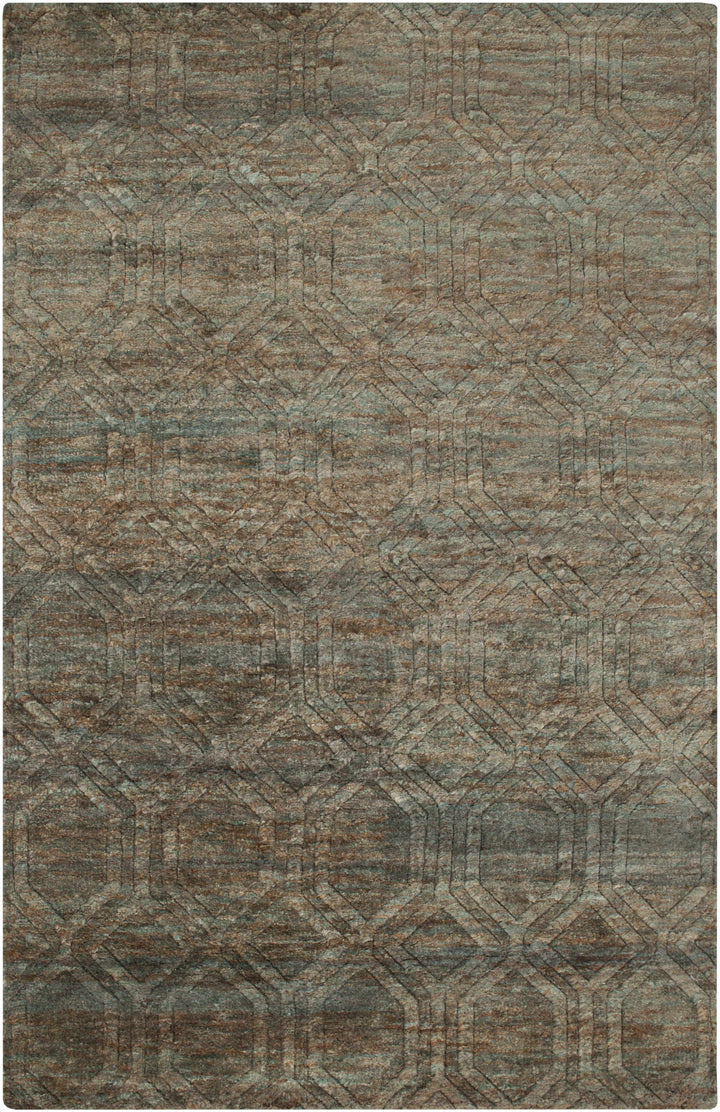 Parkville Contemporary Abstract Gray And Beige Jute Rug