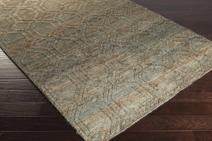 Parkville Contemporary Abstract Gray And Beige Jute Rug