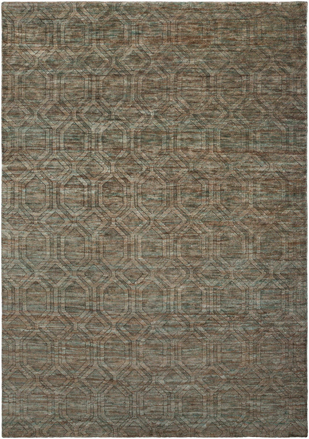 Parkville Contemporary Abstract Gray And Beige Jute Rug