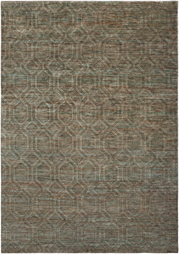 Parkville Contemporary Abstract Gray And Beige Jute Rug