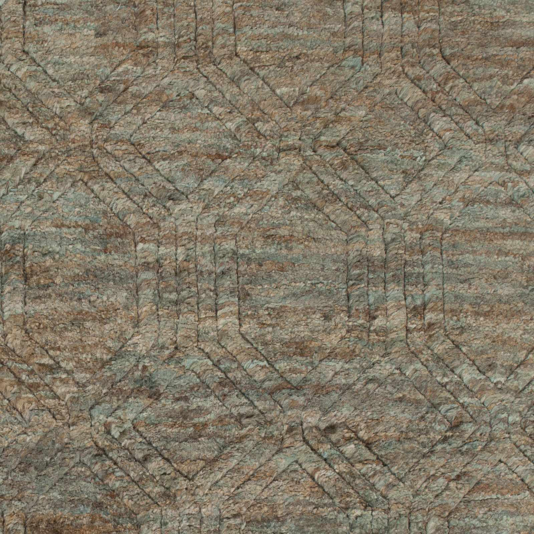 Parkville Contemporary Abstract Gray And Beige Jute Rug