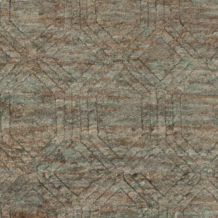Parkville Contemporary Abstract Gray And Beige Jute Rug