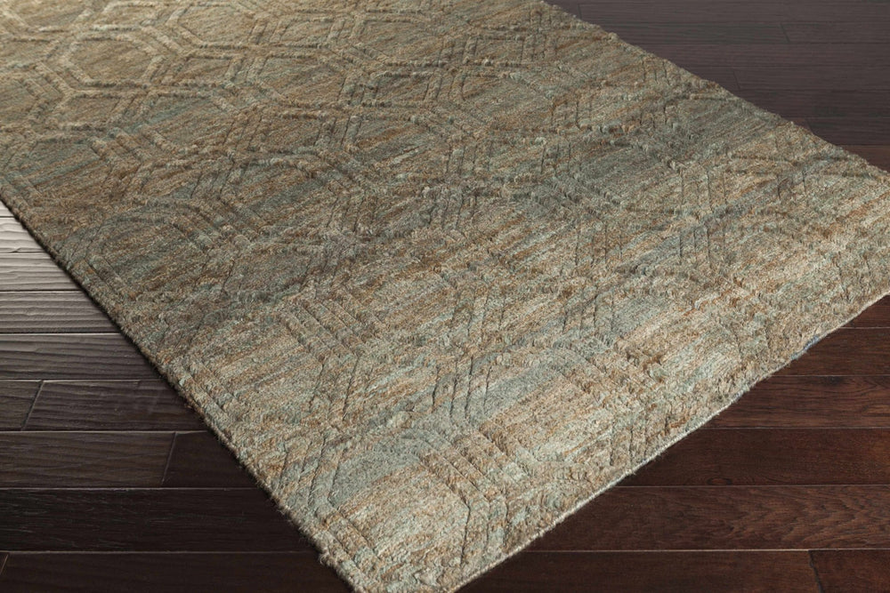Parkville Contemporary Abstract Gray And Beige Jute Rug - The Rug Decor