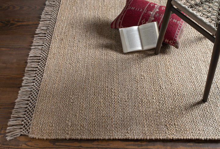 Partoun Modern Style Tan Hand Woven Area Rug