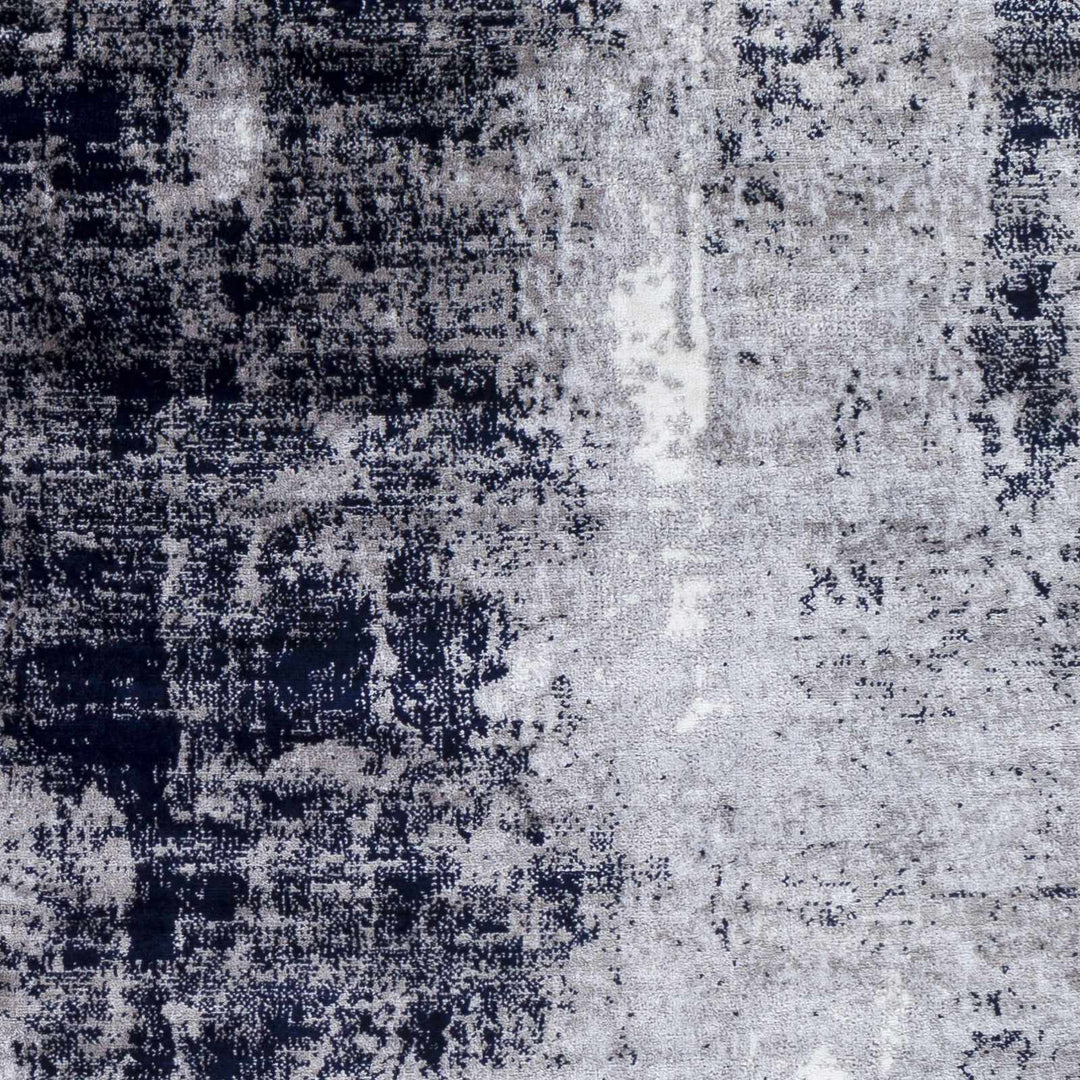 Passi Gray And Blue Modern Abstract Design Area Rug - The Rug Decor