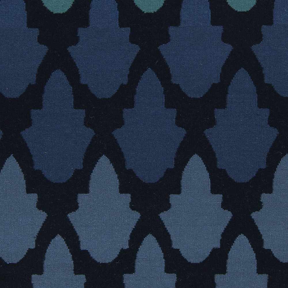 Paton Modern Blue And Black Hand Woven Wool Area Rug - The Rug Decor