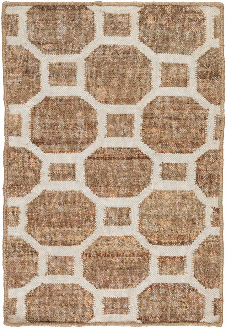 Pattersonvle Modern Camel And Ivory Hand Woven Area Rug