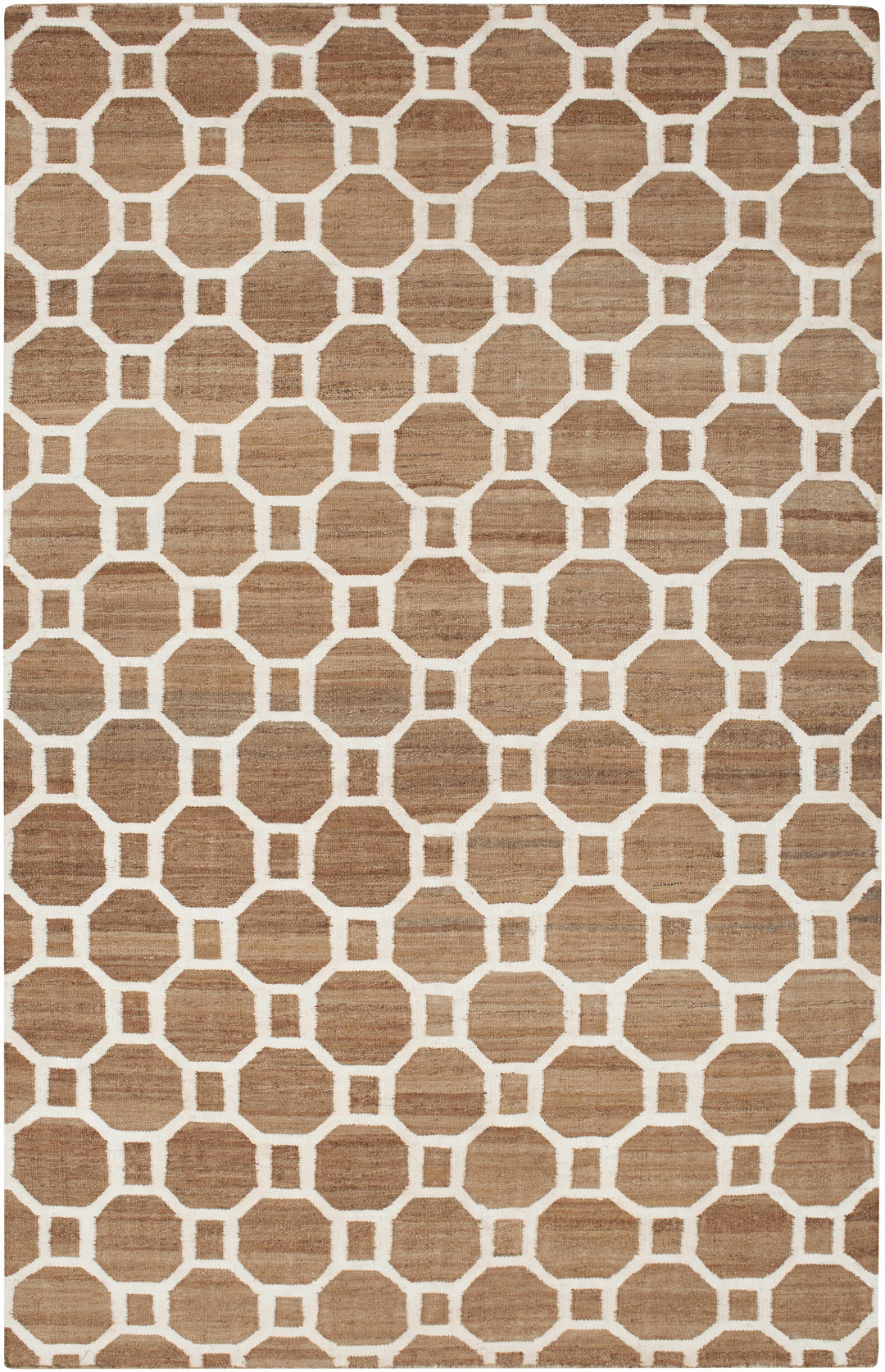 Pattersonvle Modern Camel And Ivory Hand Woven Area Rug