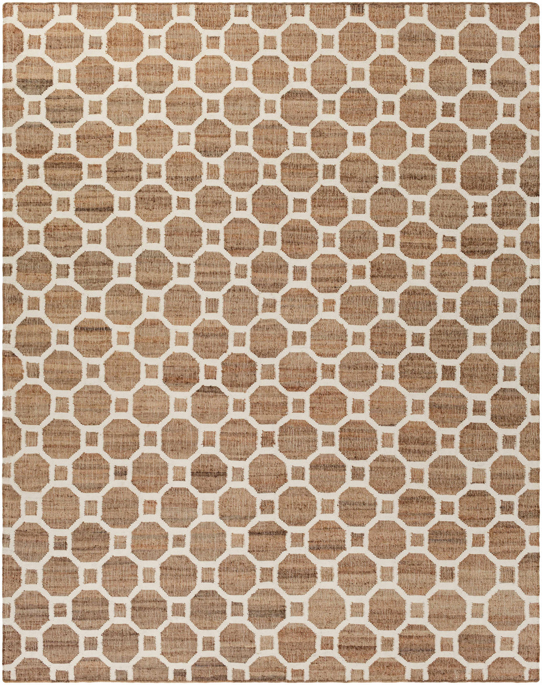 Pattersonvle Modern Camel And Ivory Hand Woven Area Rug
