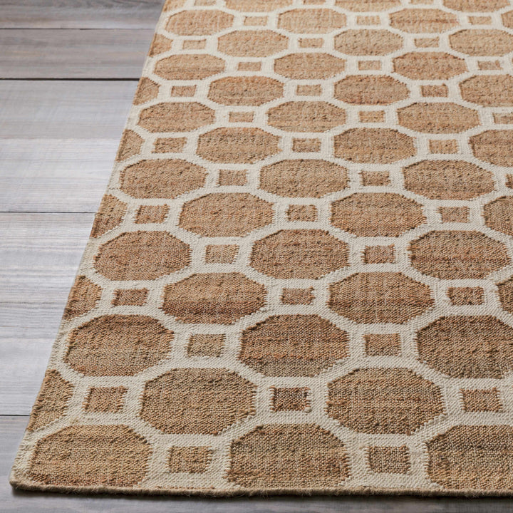 Pattersonvle Modern Camel And Ivory Hand Woven Area Rug