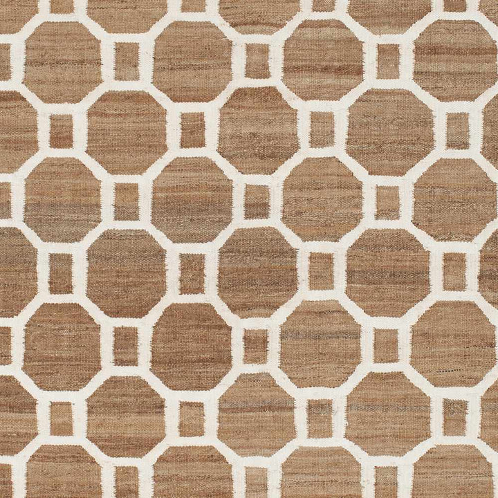 Pattersonvle Modern Camel And Ivory Hand Woven Area Rug