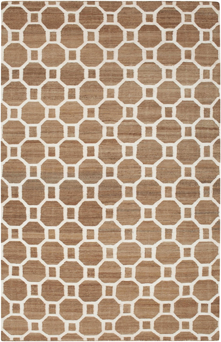 Pattersonvle Modern Camel And Ivory Hand Woven Area Rug - The Rug Decor