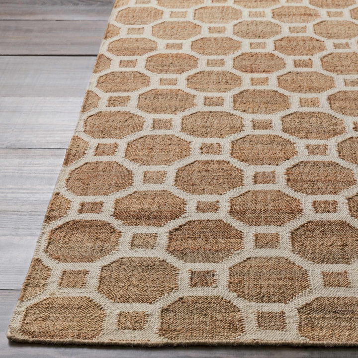 Pattersonvle Modern Camel And Ivory Hand Woven Area Rug - The Rug Decor