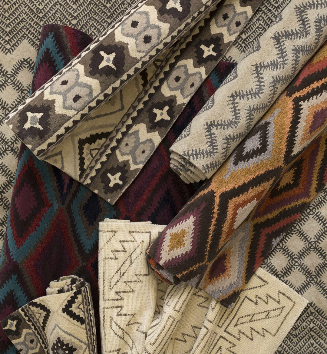 Pawhuska Modern Geometrical Design Beige Hand Knotted Area Rug - The Rug Decor