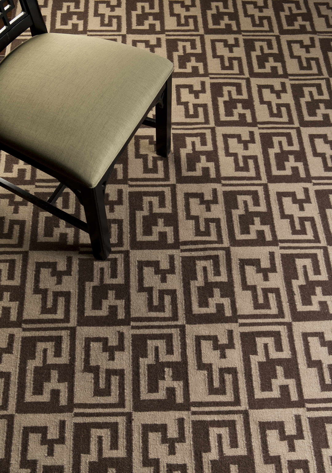Paxville Modern Geometrical Design Brown Area Rug