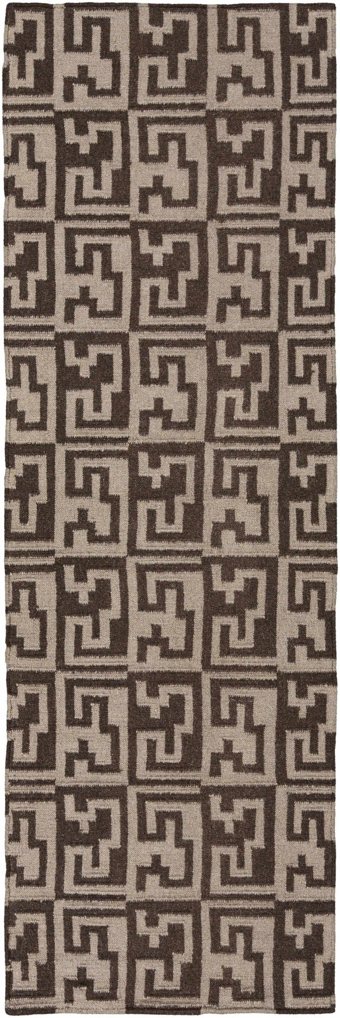 Paxville Modern Geometrical Design Brown Area Rug - The Rug Decor