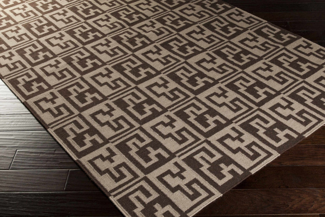 Paxville Modern Geometrical Design Brown Area Rug - The Rug Decor
