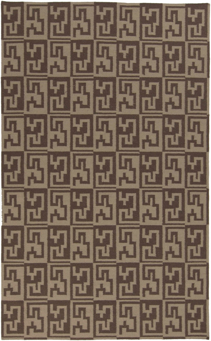Paxville Modern Geometrical Design Brown Area Rug - The Rug Decor