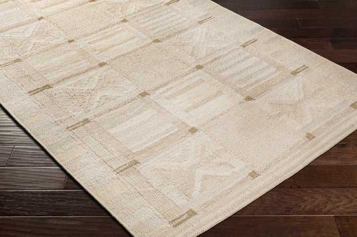 Pearcedale Modern Geometrical Design Ivory And Beige Area Rug - The Rug Decor