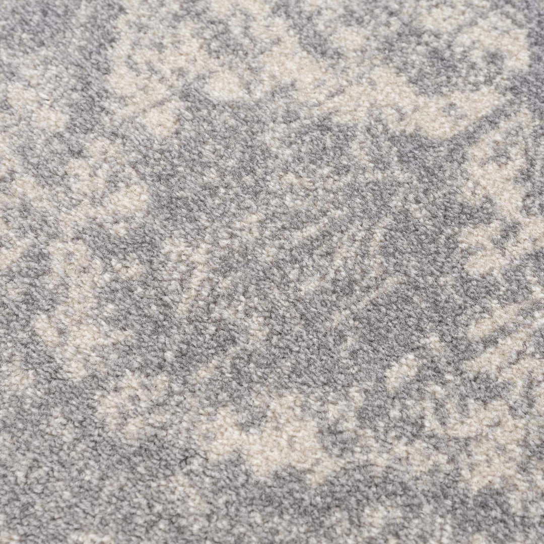 Peeta Gray And Beige Traditional Style Area Rug - The Rug Decor