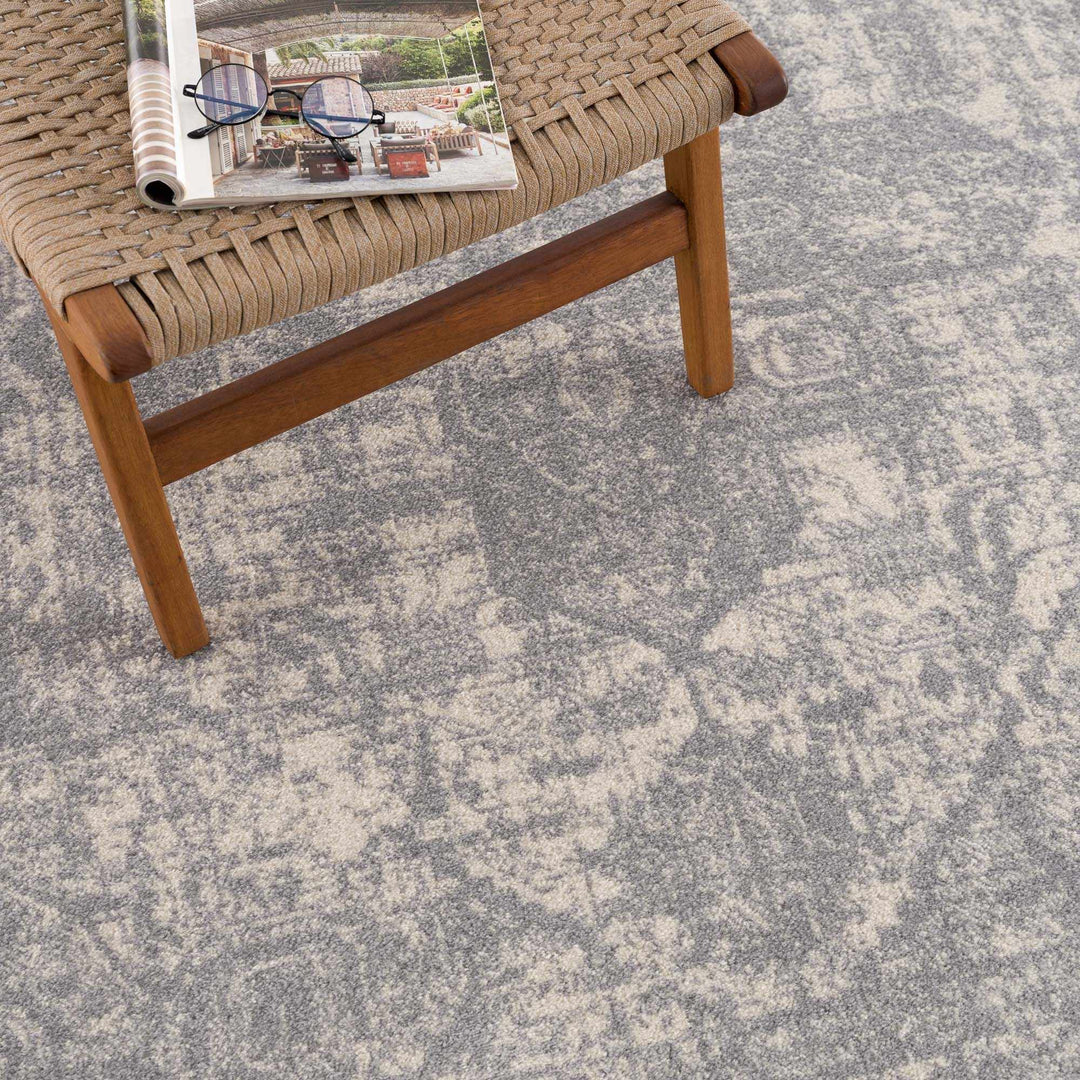 Peeta Gray And Beige Traditional Style Area Rug - The Rug Decor